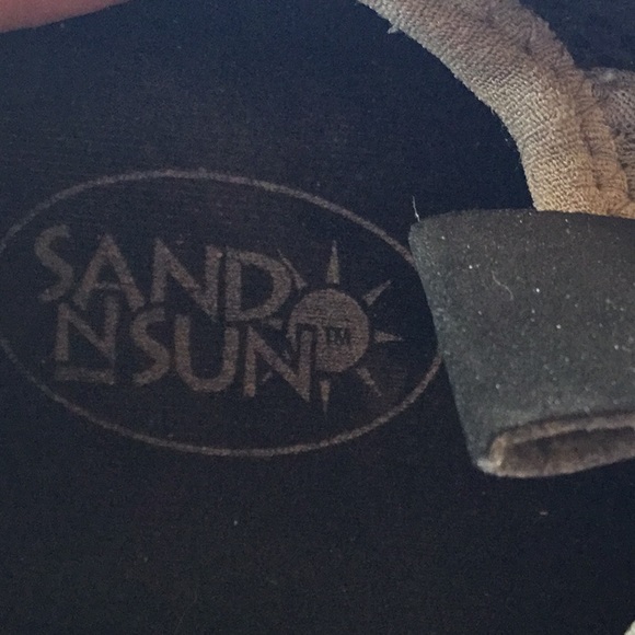Sand-n-Sun black & gray water shoes, size 7* (9M) - Picture 5 of 7
